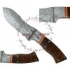 Rebel Wolf California Spay-Blade Damascus Forged Handmade Knife